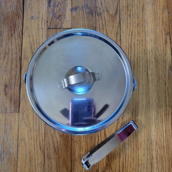 Ikea Mini Ice Bucket with Tongs - EUC - Picture 2 of 6